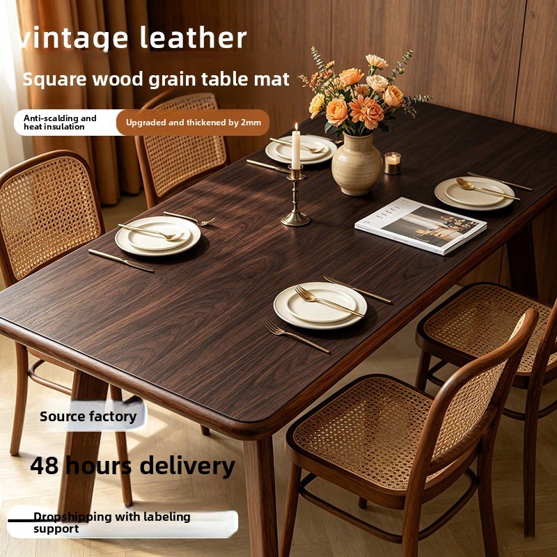Home Textiles Today News - Capa de Mesa em Couro com