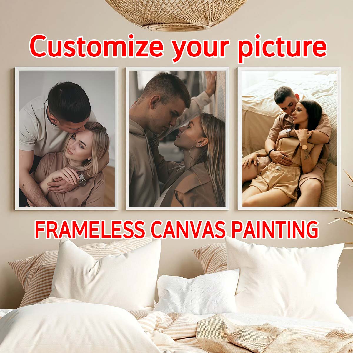 Home Textiles Usa - Triptíquico - Pintura a óleo em