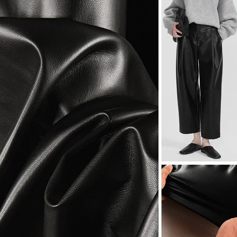 Tecido de Couro PU Suede Preto - Home Textiles Wholesale avaliação e preço