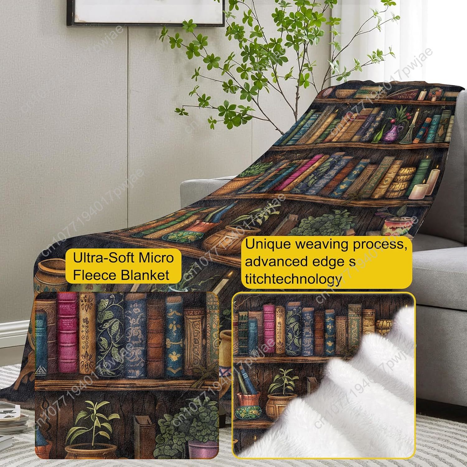 Cobertor de estante vintage pa - Home Textiles Usa avaliação e preço