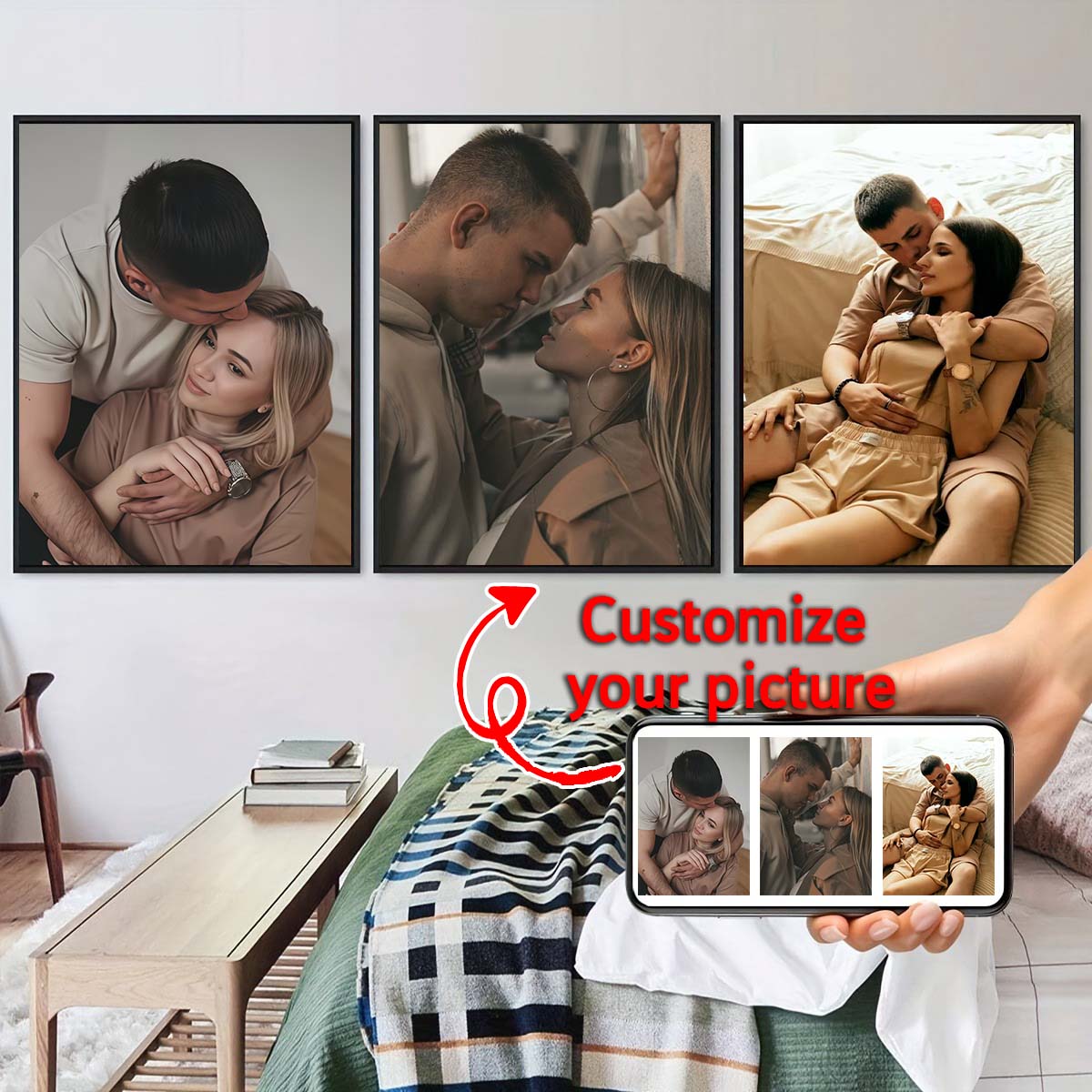 Triptíquico - Pintura a óleo e - Home Textiles Usa avaliação e preço