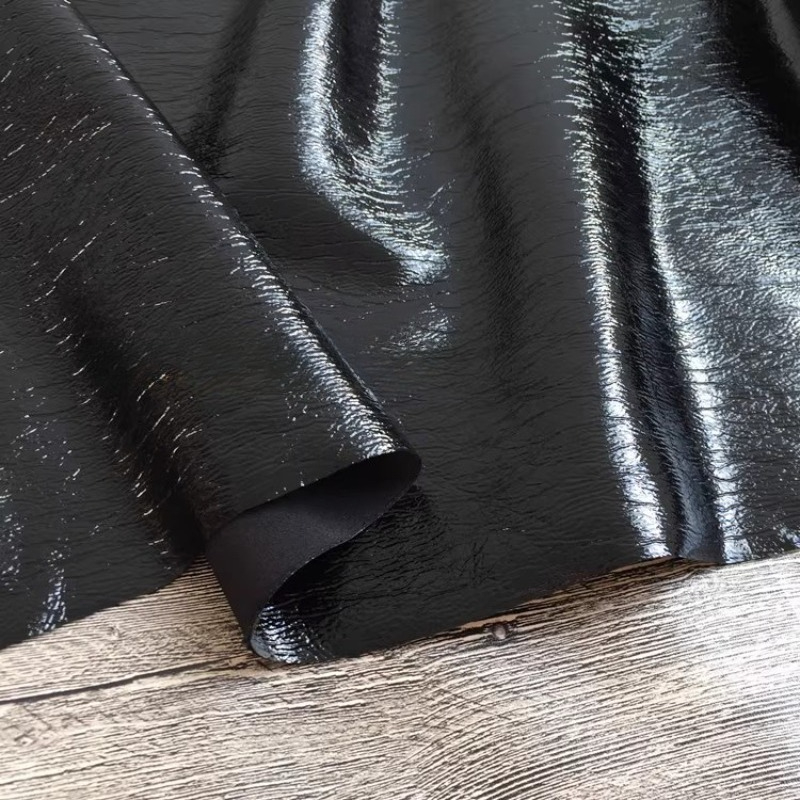 Textura preta pura couro pu br - Home Textiles Wholesale avaliação e preço