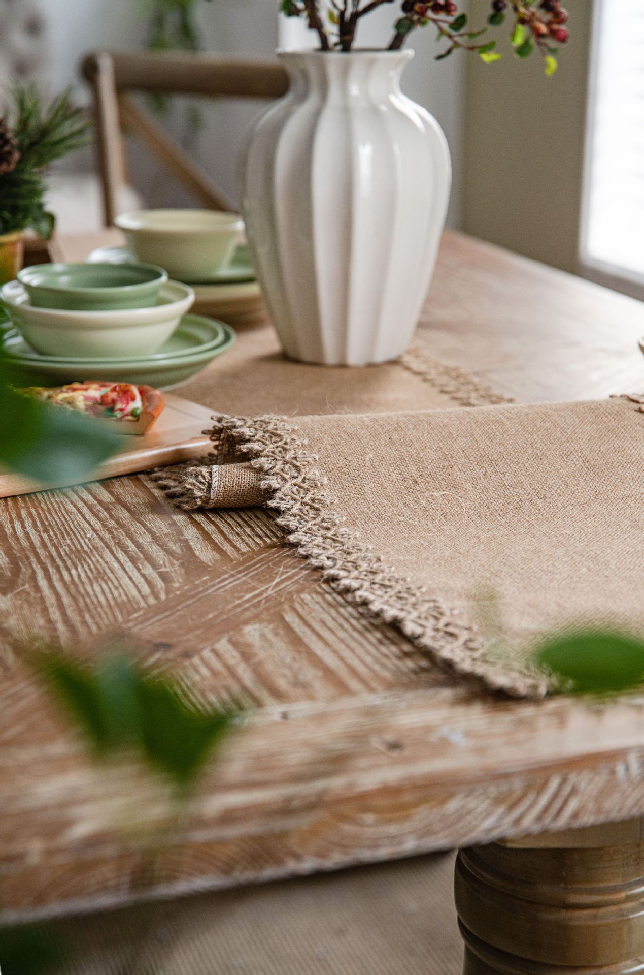 Novo simples laço natural vint - Home Textiles Today News avaliação e preço